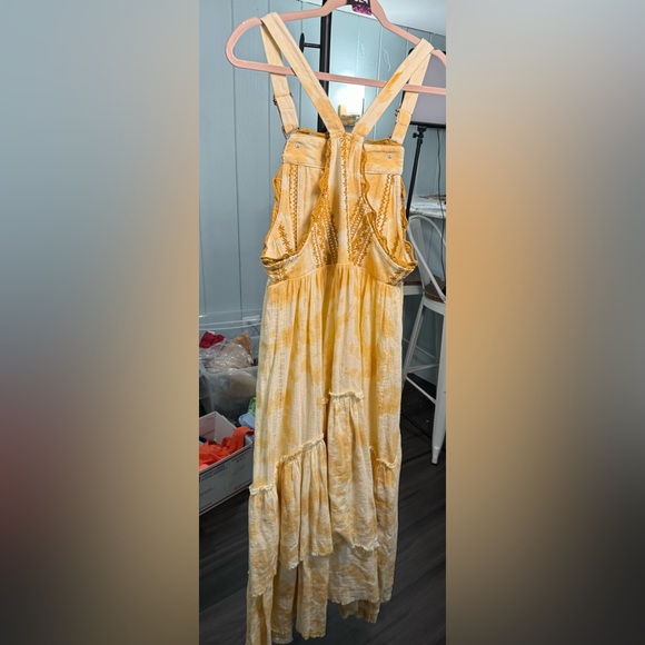 NWT Free People Bali Devon Skirtall - Italian straw / gold - S - Picture 7 of 10